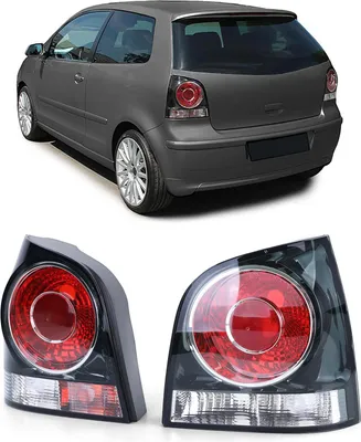Produktbild von Rückleuchten Heckleuchten Schwarz für VW Polo 9N3 ab 2005-2009