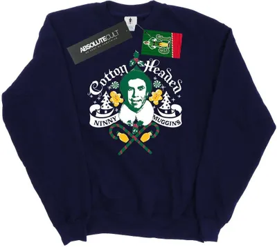Produktbild von Elf - "Baumwolle Headed Ninny Muggins" Sweatshirt für Herren BI22274 (XL) (Marineblau)
