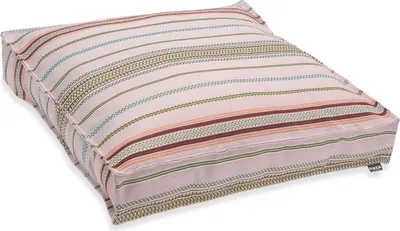 Produktbild von H.O.C.K. Lola Outdoor Bodenkissen 60x60x10cm flieder rosa stripes sun boho