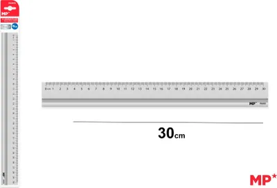 Obrázek produktu pro Linijka aluminiowa 30 cm do mierzenia i rysowania