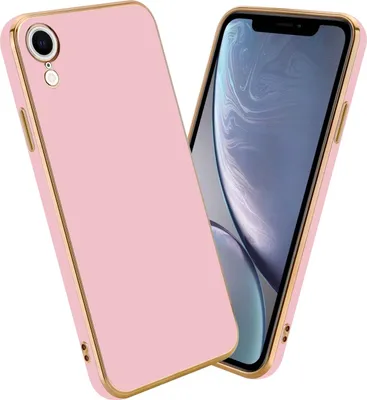 Produktbild von Cadorabo Schutzhülle für Apple iPhone XR Hülle in Rosa Handyhülle TPU Silikon Kameraschutz Etui Case
