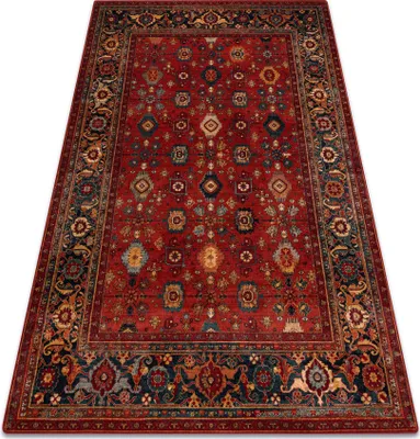 Obrázok produktu pre Vlnený koberec OMEGA PARILLO rám rubín červená 170x235 cm