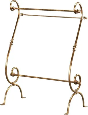 Produktbild von Casa Padrino Luxus Jugendstil Handtuchhalter Gold 75 x 40 x H. 100 cm - Barock & Jugendstil Badezimmer Accessoires