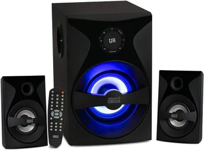Productafbeelding van Surround Sound Systeem - Multimedia Speakerset - Home Entertainment - LED Display - 200 Watt - Zwart