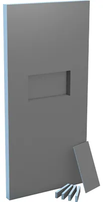 Image de Cloison XL Sanwell wedi 2500x900x100mm avec niche intégrée 60/30