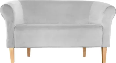 Produktbild von Sofa Milo MG39, hellgrau, Füße aus Buche, Höhe 20 cm
