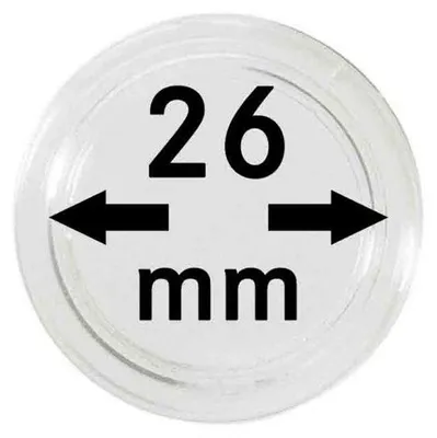 Produktbild von Lindner 2250026P Münzkapseln 26 mm-10er Pack