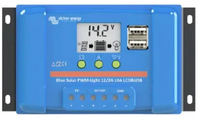PWM-Laderegler 12/24V 30A mit LCD und USB
