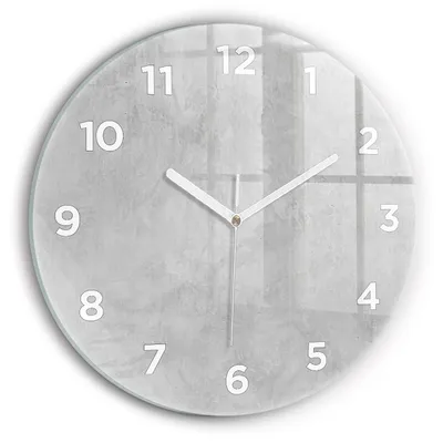 Produktbild von Wallfluent Wanduhr – Stilles Quarzuhrwerk - Uhr Dekoration Wohnzimmer Schlafzimmer Küche - Zifferblatt - weiße Zeiger - 30 cm - Steinmauer