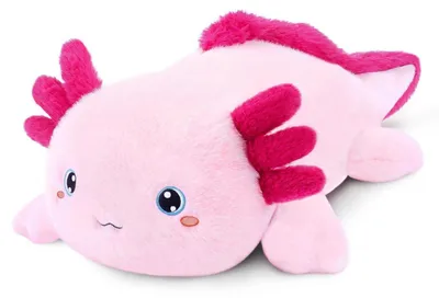 Obrázok produktu pre Záťažová plyšová hračka axolotla, ružová, 60 cm