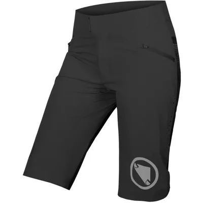 Immagine prodotto di Pantaloncini Endura SingleTrack Lite E6170 Short Fit - da donna, vestibilità comoda, senza imbottitura, gamba più corta, nero - Taglia XL