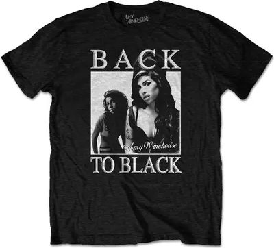 Produktbild von Amy Winehouse Back to Black Black S T-Shirt