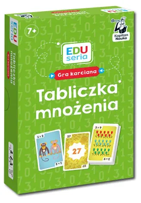 Productafbeelding van Kapitan Nauka: Vermenigvuldigtabel. Kaartspel - Patrycja Zakaszewska, Maciej Łazowski