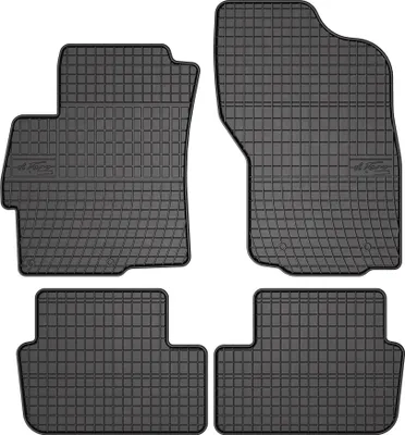 Produktbild von Gummi-Fußmatten für Mitsubishi Lancer VIII 2007-2017 – 4-tlg, Schwarz, passgenau
