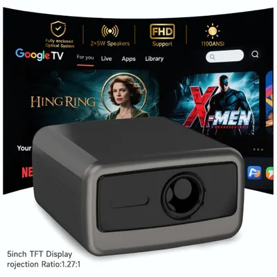 Produktbild von Full HD 1080P Smart Beamer mit Android 11, 1100 ANSI, Auto-Fokus, Wi-Fi 6, Bluetooth 5.0, bis 200 Zoll