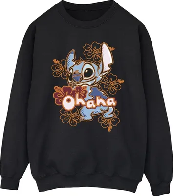 Produktbild von Disney - "Ohana" Sweatshirt für Herren BI31202 (S) (Schwarz)
