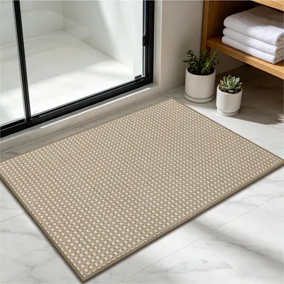 Imagen del producto de Alfombrilla antideslizante para baño, con base suave y diseño de secado rápido