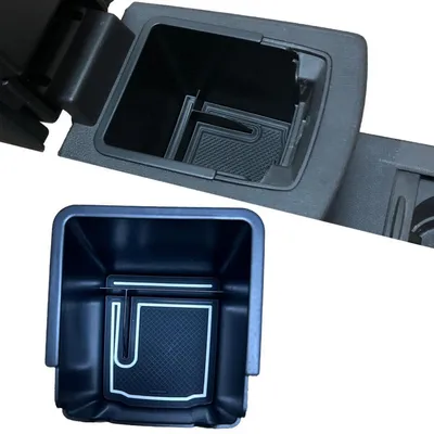 Productafbeelding van Armleuningorganizer voor Renault Clio 5 V, modeljaren 2019-2025, middenconsole, wit, ABS