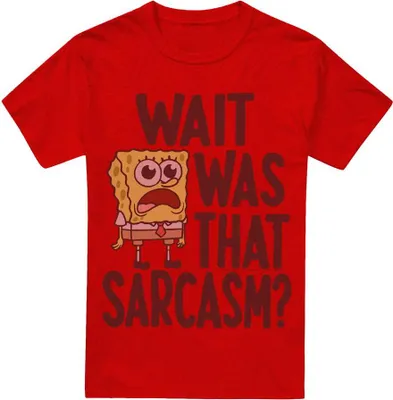 Obrázek produktu pro SpongeBob SquarePants - "Sarcasm" tričko pánské/dámské uni TV15209 (M) (Červená)