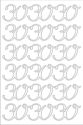 Produktbild von ROESSLER PAPIER Peel Off Sticker 30 weiß