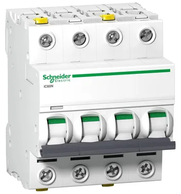 Image de Schneider Electric Disjoncteur Acti9 iC60N-C25-4 C 25A tétrapolaire, A9F04425