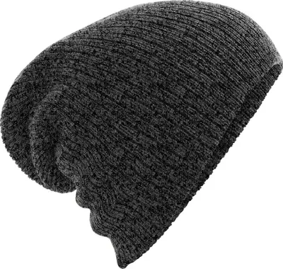 Image de Beechfield Slouch-Beanie unie RW7316 (taille unique) (Gris foncé)