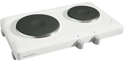 Produktbild von Doppelkochplatte THS 2015, langlebige Gussheizplatten, emailliertes Gehäuse, zwei 15 Minuten Zeitschaltuhren, 2 Heizplatten: 145 mm Ø, 800 Watt / 180 mm Ø, 1200 W