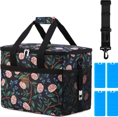 Produktbild von Packaway 4-lagige isolierte Kühltasche - Lunchtasche 30 Liter - Passionsblume