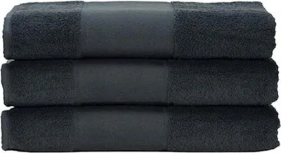 Produktbild von A&R 700.50 | PrintMe Hand Towel / 50 x 100 cm - Farbe: Graphite - Größe: 50 x 100 cm