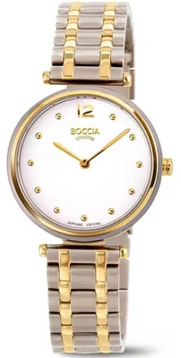 Immagine prodotto di Orologio da polso da donna Boccia, modello 3349-03, collezione Dress, titanio bicolor