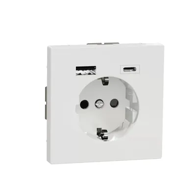 Image de Merten Prise Schuko avec chargeur USB MEG2367-6035 (MEG2367-6035)