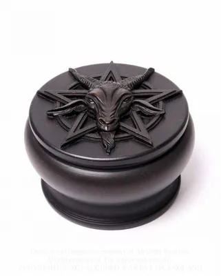 Produktbild von Mystic Schatulle mit Baphomet & Pentagramm als Gothic Geschenkartikel