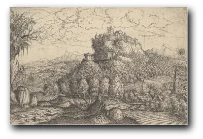 Immagine prodotto di Stampa artistica "Paesaggio" di Hanns Lautensack – 30 x 45 cm – non incorniciata