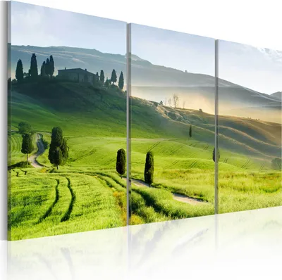 Produktbild von Modernes Wandbild 030212- 105 (120x80) - 3 Teilig Bilder Fotografie auf Vlies Leinwand Foto Bild Dekoration Wand Bilder Kunstdruck Natur
