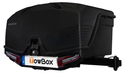 Produktbild von Towbox Camper Alpha Schwarze Led (Lang) - Anhängerkupplungs-Gepäckbox