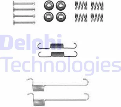 Produktbild von Zubehörsatz Feststellbremsbacken DELPHI hinten für NISSAN X-TRAIL (T30)