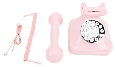 Produktbild von Retro-Wählscheibentelefon, klare Sprachnummerspeicherung, Vintage-Festnetztelefon, altmodisch, schnurgebunden, für Zuhause, Café, Bar, Büro