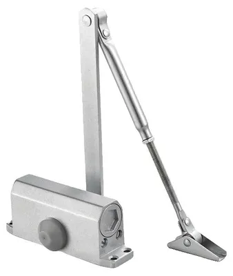 Produktbild von Türschließer, hydraulisch verstellbar, 80 KG Tragfähigkeit, Positionierung Silber M