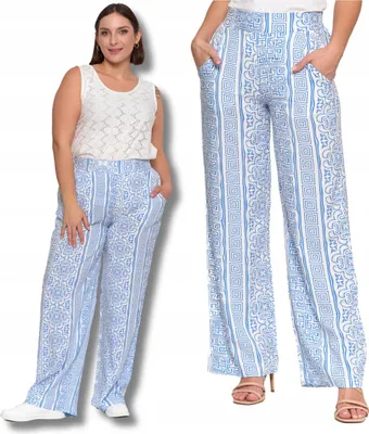 Produktbild von Moraj | Damenhose - XL - Weit - Muster - Elegante Passform