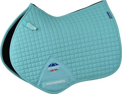 Image de Protege-selle Weatherbeeta Prime Air-Tec, modèle spécifique pour le saut, couleur : bleu clair, taille : L