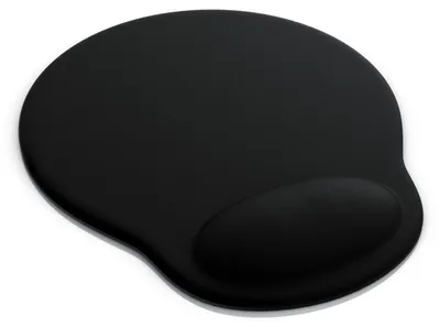 Image de CSL Tapis de souris, tapis de souris ergonomique en mousse pour le bureau, soulagement du poignet, noir