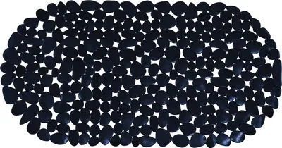 Produktbild von MSV Dusche/Bad rutschfeste Matte Bad - PVC - schwarz - 39 x 99 cm