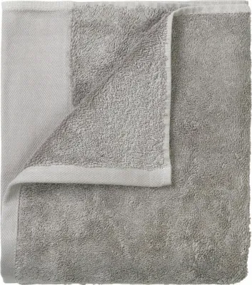 Produktbild von Blomus Gästehandtücher 2er Set RIVA, Handtuch, Gästehandtuch, Baumwolle, satellite, 30 x 50 cm, 69240