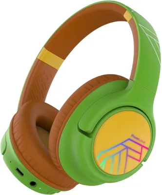 Image de Casque pour enfants avec microphone PowerLocus - Bobo, sans fil, vert