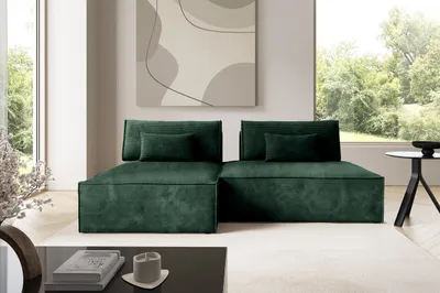 Produktbild von Furnisell Modular Cord Ecksofa Sofa "LUCCA", Grün