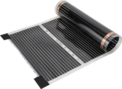 Obrázok produktu pre Vykurovacia fólia podlahové stenové vykurovanie s vykurovacou fóliou infračervené teplo čierna, 200cmx50cm, 220W/m²