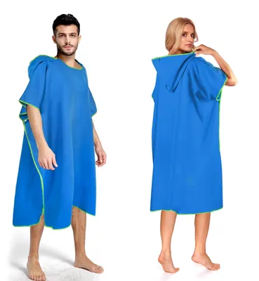 Produktbild von Omgoods – Surfponcho für Erwachsene – Schnelltrocknender Bademantel mit Kapuze