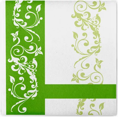 Produktbild von Sovie HORECA Serviette Hochzeit in Grün aus Linclass® Airlaid 40 x 40 cm, 50 Stück
