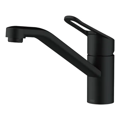 Produktbild von Lenz Küchenarmatur MILA Schwarz- Matt – schwenkbare Spültischarmatur 180° mit Anti-Fingerabdruck – spritzfrei, Keramikkartusche, 3/8 Zoll- 46060651