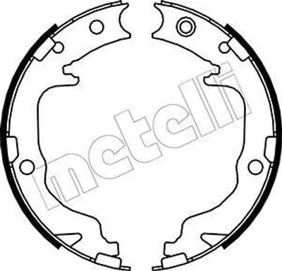 Produktbild von METELLI 53-0362 Handbremsbeläge für MITSUBISHI ASX (GAW) Handbremse 170,0mm